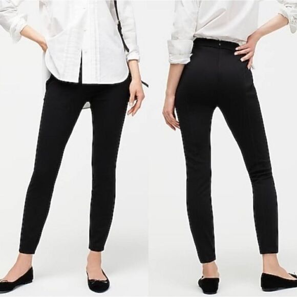 J. Crew Pixie Ponte Legging Low Rise Stretch Pant in Black - Picture 1 of 9